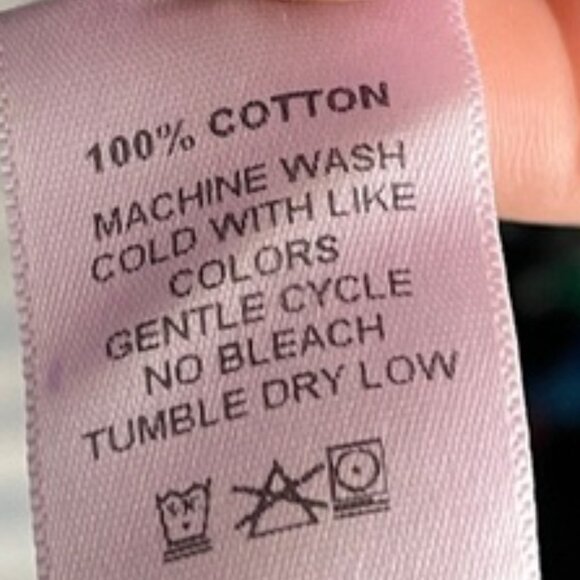 Jess & Jane Purple Mineral Wash Tunic Abstract Geo Print 100% Cotton  Size 1X - Picture 10 of 10